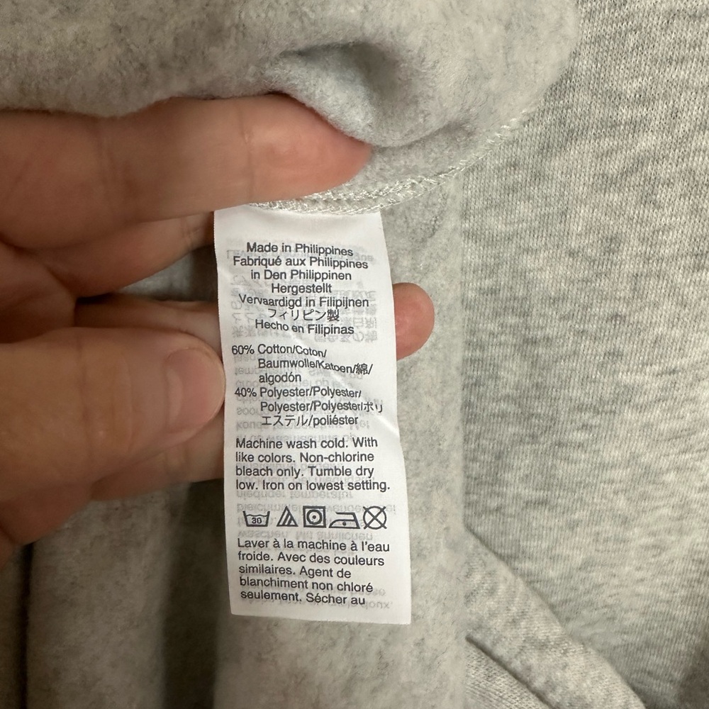 Crewcuts girls Gray Long Sleeve Sweatshirt Dress size 12 - Picture 7 of 7